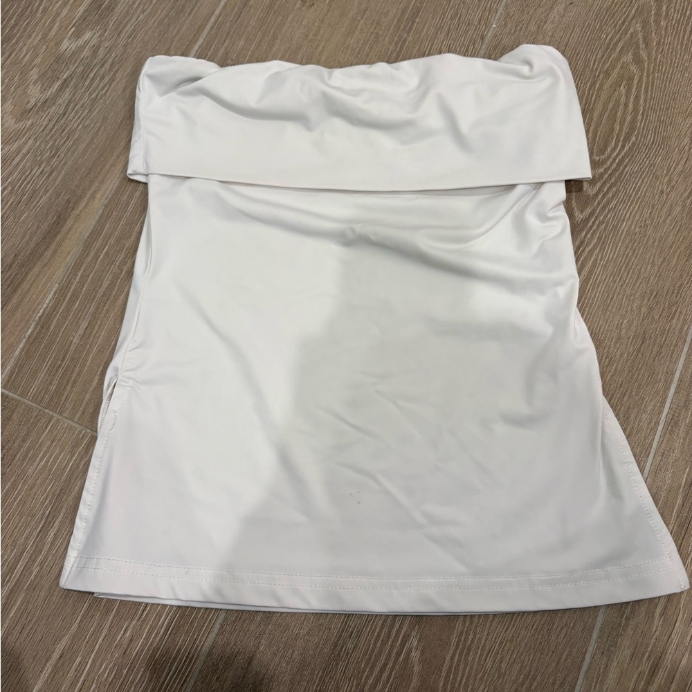 Princess Polly Off-White Strapless Top